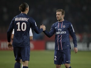 Beckham sent off as PSG win
