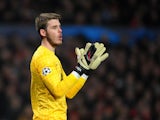 Manchester United goalkeeper David De Gea during the Champions League clash with Real Madrid on March 5, 2013