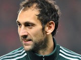 Real Madrid goalkeeper Diego Lopez before his side's match against Manchester United on March 5, 2013