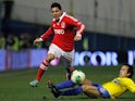 Benfica's Enzo Perez in action on January 6, 2013