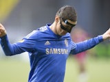 Chelsea striker Fernando Torres celebrates a goal against Rubin Kazan on April 11, 2013