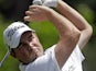 Marc Leishman tees off on the fourth hole during the second round of the Masters golf tournament on April 12, 2013