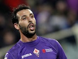 Fiorentina's Mounir El Hamdaoui in action on December 2, 2012