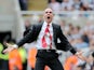 Sunderland boss Paulo Di Canio celebrates a goal by Stephane Sessegnon against Newcastle on April 14, 2013