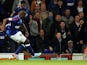 Ipswich Town's Frank Nouble scores during the Championship clash with Crystal Palace on April 16, 2013