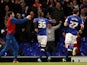 Ipswich Town's Frank Nouble celebrates his goal during the Championship clash with Crystal Palace on April 16, 2013