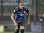 Inter Milan defender Alvaro Pereira in action during his side's Serie A clash with Bologna on March 10, 2013