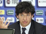 Deputy Head of the Italian Soccer Federation Demetrio Albertini speaks during a press conference on May 28, 2012 