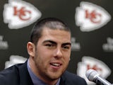 Kansas City Chiefs No. 1 draft pick Eric Fisher during a press conference on April 26, 2013