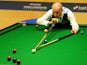 Peter Ebdon during his first round match against Graeme Dott at the Snooker World Championships on April 23, 2013