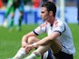 Bolton Wanderers Chris Eagles sits dejected after his teams 2-2 draw with Blackpool on May 4, 2013