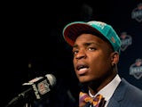 Miami Dolphins' Dion Jordan during an interview on April 25, 2013