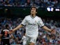 Real's Kaka celebrates after scoring his team's third against Real Valladolid on May 4, 2013