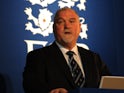 Ex-England cricketer Mike Gatting talking on April 7, 2008
