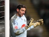 Plymouth Argyle goalkeeper Romain Larrieu during the FA Cup clash against Newcastle United on January 13, 2010