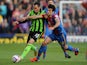 Crystal Palace's Mile Jedinak and Brighton's David Lopez battle for the ball on May 10, 2013