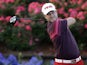 David Lingmerth hits from the 18th tee during the third round of The Players championship golf tournament on May 12, 2013