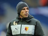 Watford boss Gianfranco Zola on the touchline during the match against Leicester on May 9, 2013