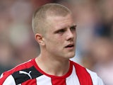 Brentford's Jake Bidwell during the League One match against Swindon Town on May 6, 2013