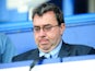 BBC commentator Jonathan Pearce in the stands during Portsmouth Fulham on May 11, 2008