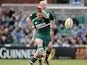 Leicester Tigers' Toby Flood kicks a penallty during the Aviva Premiership Semi Final match against Harlequins on May 11, 2013