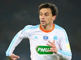 Marseille's Michel Lucas Mendes during the match against PSG on February 27, 2013