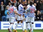 Queens Park Rangers' Loic Remy celebrates scoring against Newcastle on May 12, 2013