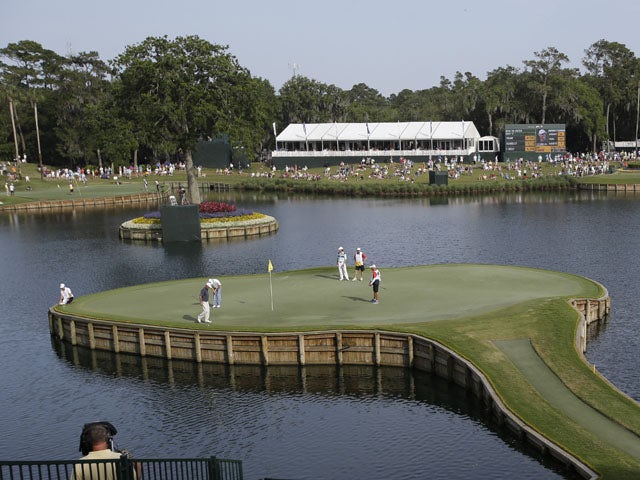 The 17th hole hole at TPC Sawgrass on May 10, 2013
