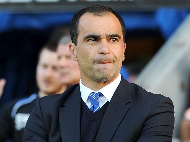 Wigan Athletic manager Roberto Martinez during the match with Swansea City on May 7, 2013
