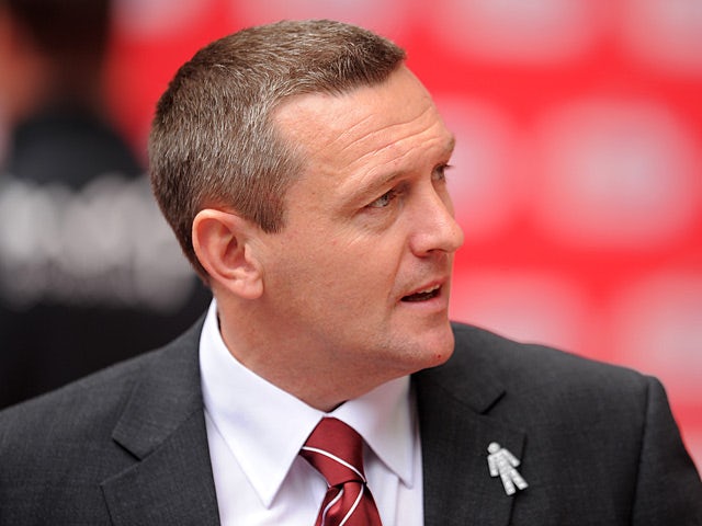 Northampton boss Aidy Boothroyd prior to kick off against Bradford on May 18, 2013
