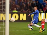 Chelsea's Fernando Torres scores the opening goal against Benfica on May 15, 2013