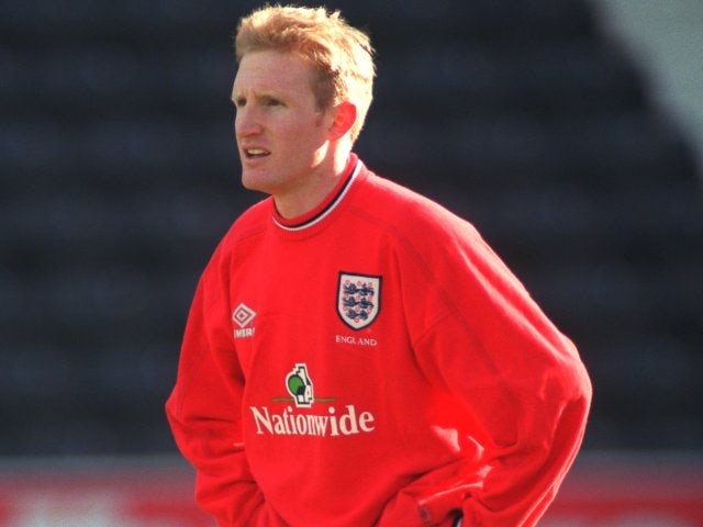 John Curtis training with England