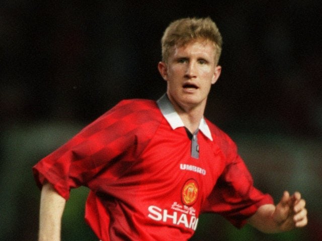 John Curtis playing for Manchester United in 1997