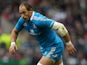 Italy's Sergio Parisse in action on March 10, 2013