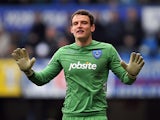 Portsmouth keeper Simon Eastwood in action on March 23, 2013