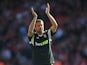 Michael Owen of Stoke applauds all corners of the ground after the match against Southampton on May 19, 2013