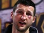 Carl Froch speaks to the press after his fight against Mikkel Kessler on May 25, 2013