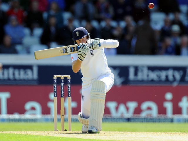 England's Joe Root during the Second Test match against New Zealand on May 25, 2013