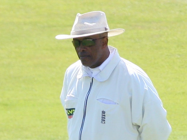 Cricket umpire John Holder during a county match on May 2, 2007