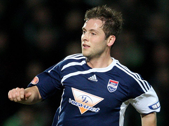 Ross County's Paul Lawson in action on March 23, 2010