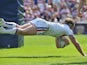 Wakefield Wildcats' Danny Kirmond scores a try against Wigan Warriors on June 2, 2013