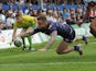 Wigan Warriors' Josh Charnley scores his team's second try against Wakefield Wildcats on June 2, 2013