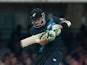New Zealand's Martin Guptill hits a shot during a first one-day international cricket match against England on May 31, 2013