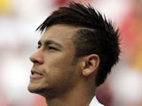 Santos' Neymar prior to the start of the match against Flamingo on May 26, 2013