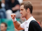 Richard Gasquet celebrates after defeating Nikolay Davydenko during their third round match of the French Open on June 1, 2013