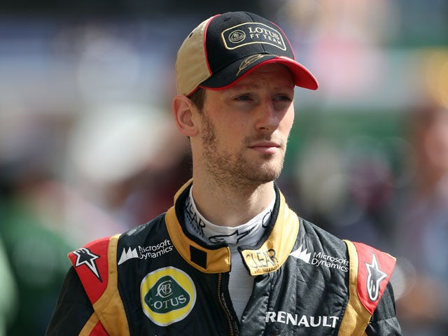 Grosjean happy with third place