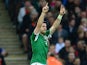 Ireland's Shane Long celebrates after scoring the opening goal against England on May 29, 2013