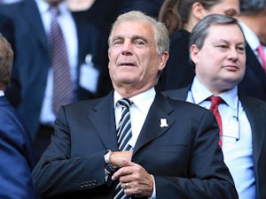 The FA's Director of Football Development Sir Trevor Brooking in the stands on May 7, 2013
