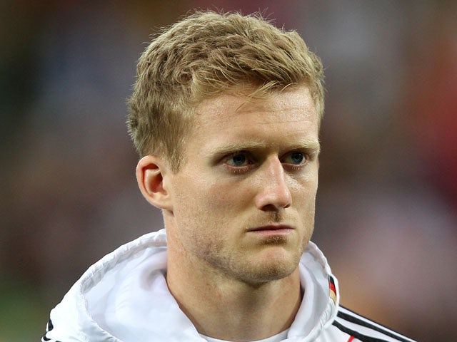 Germany's Andre Schurrle prior the match against Greece on June 22, 2012