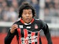 Nice's Kevin Anin during the Ligue 1 match against Auxerre on April 21, 2012